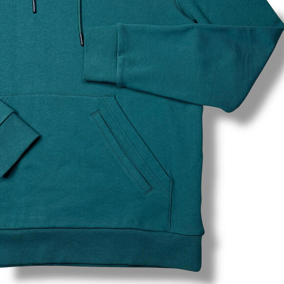 Oakley Factory Pilot Hoodie Teal Green Pullover Size M Regular Fit Fleece Casual - Picture 4 of 9